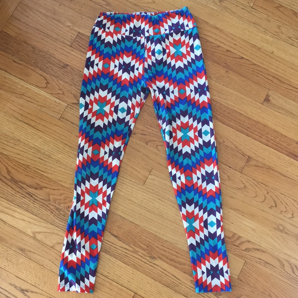 LuLaRoe- Aztec print leggings, one size